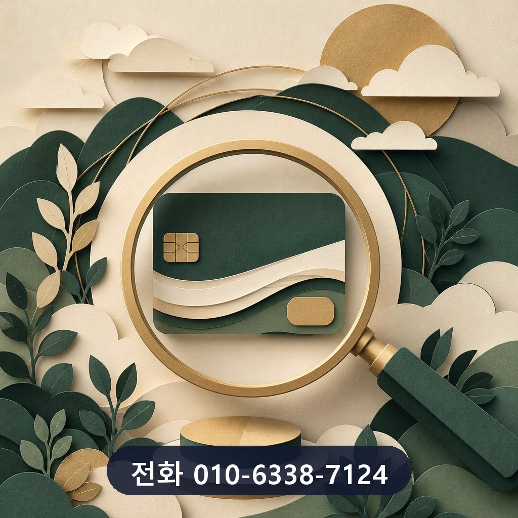 신용카드 카드깡 한도 확인 이미지